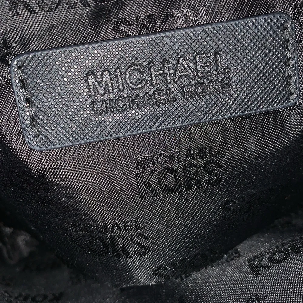Michael Kors Jet Set Medium Black Saffiano Leather Tote